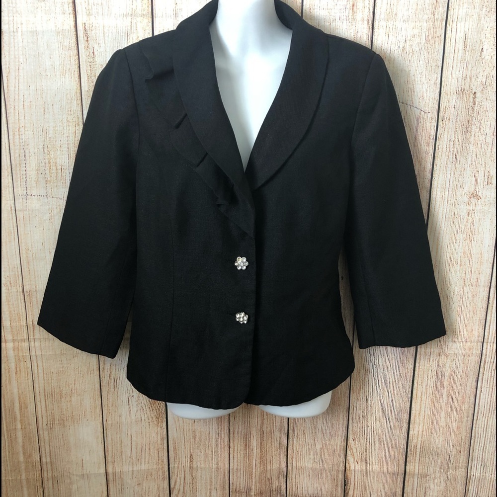 Isabella Black Suit Jacket - Size 12